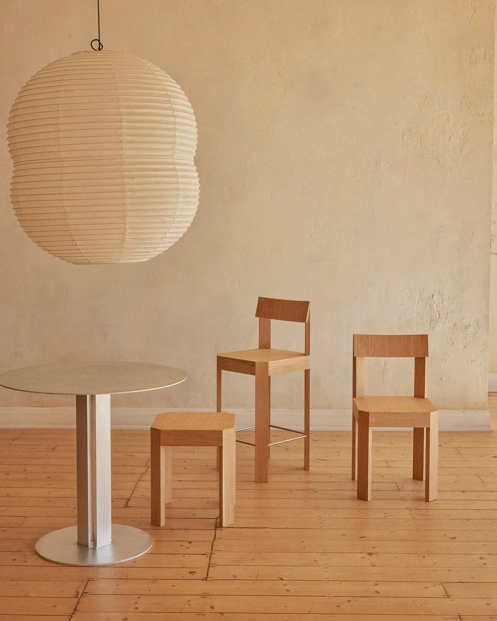 Frame Low Stool – American Oak by Fomu Studio — alternate view 3