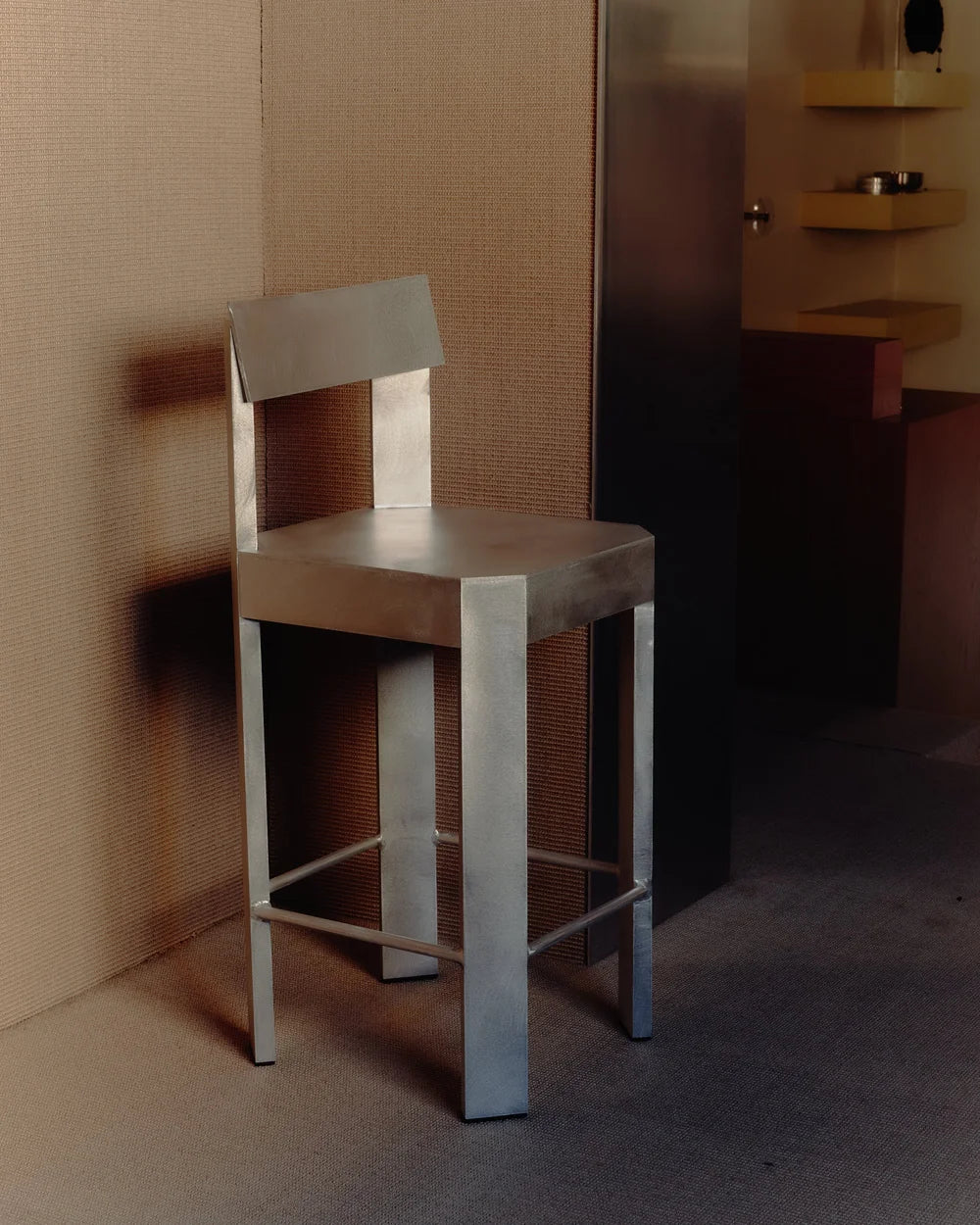Frame Counter & Bar Stool II – Aluminium by Fomu Studio — alternate view 4