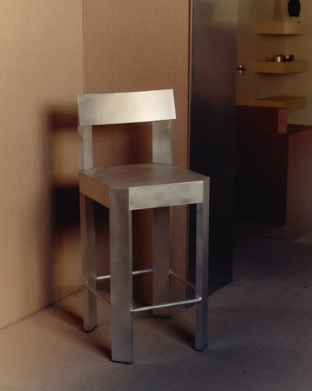 Frame Counter & Bar Stool II – Aluminium by Fomu Studio — alternate view 1