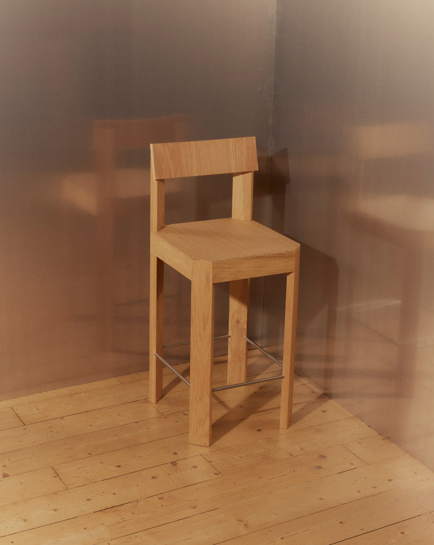 Frame Counter & Bar Stool II – American Oak by Fomu Studio — alternate view 2